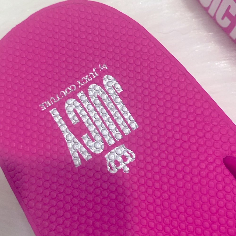 Juicy Couture Rhinestone Flip Flop New Excellent Condition - Picture 5 of 8